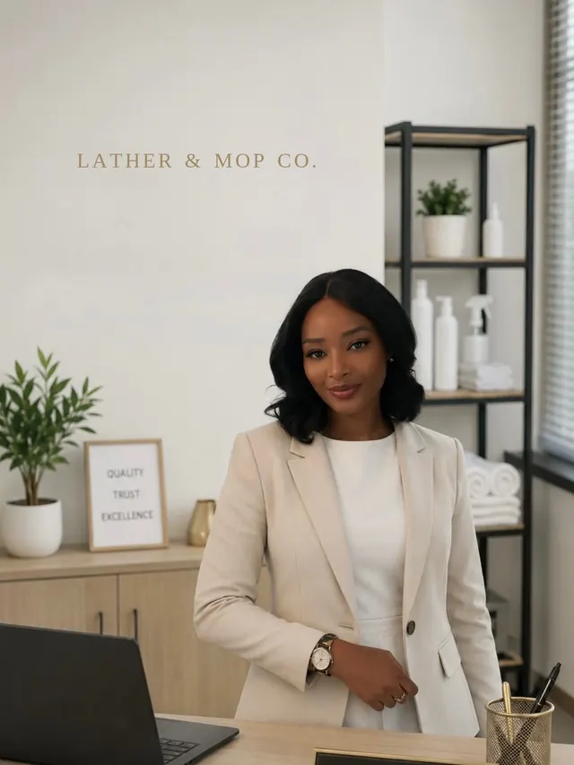 The founder of Lather & Mop Co.